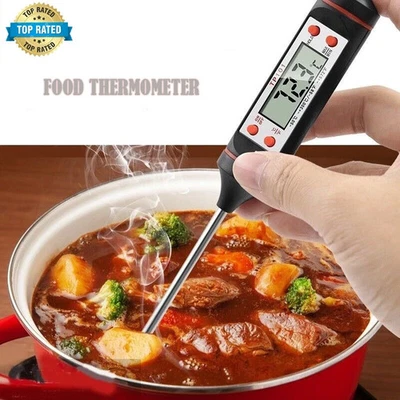 MAXSELL Digital Food Thermometer Probe Cooking Meat Kitchen Temperature BBQ Turkey Milk