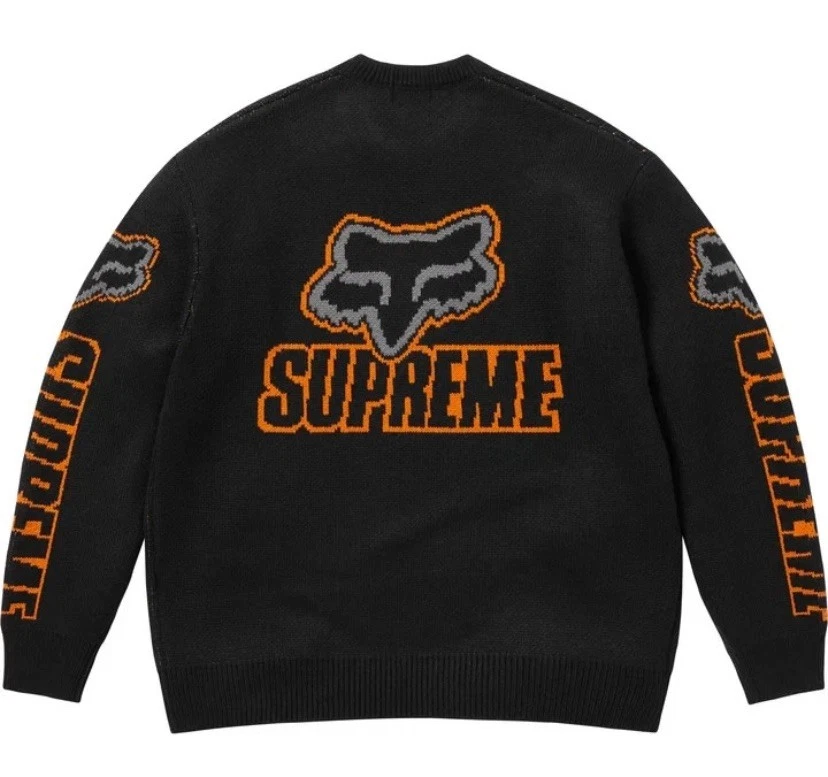 Supreme X Fox Racing Sweater Black - Image 2 of 4