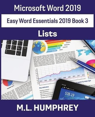 M L Humphrey Word 2019 Lists (Paperback) Easy Word Essentials 2019
