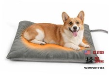 Outdoor Heated Pet Heating Pad for Dogs, Waterproof Heated Bed with Auto Large