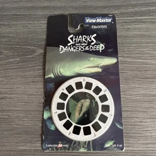 View Master 3D Favorites - Sharks and other Dangers of the Deep New Old Stock V1