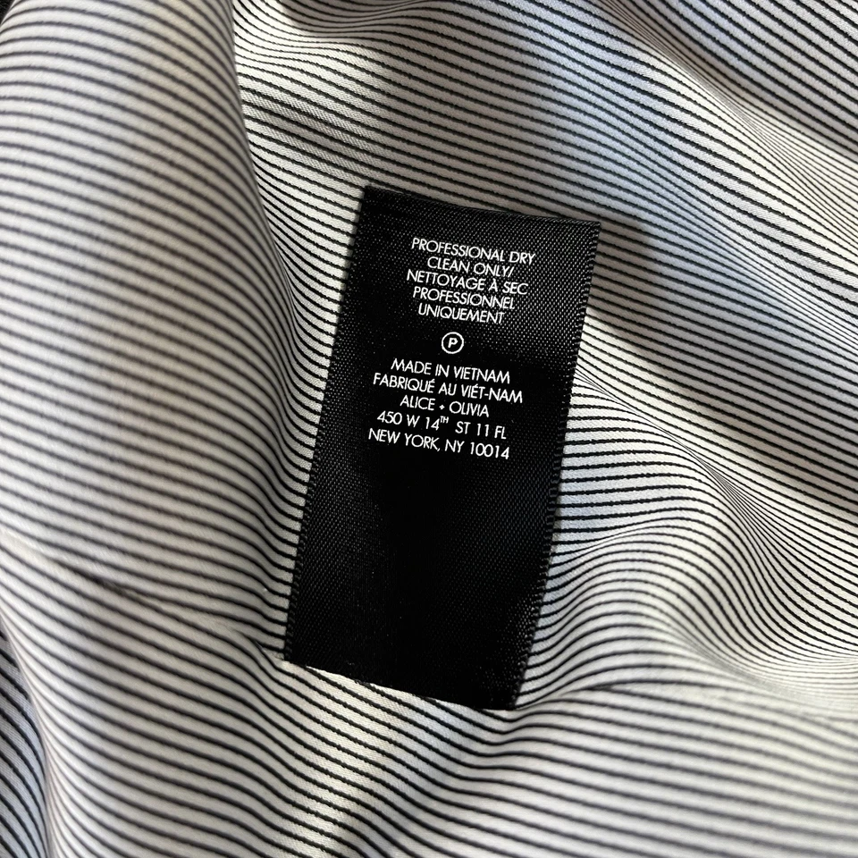 Chaqueta Alice + Olivia Mujer Mediana Negra Addison Bow Crop Blazer Empleado Preppy Foto 4 de 4