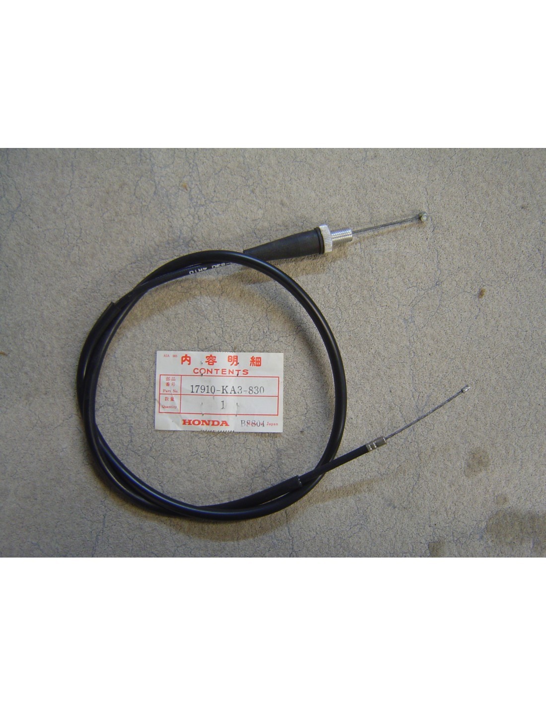 Cable de gaz de CR125RF 85 HONDA 17910-KA3-830, commande accelerateur motocross