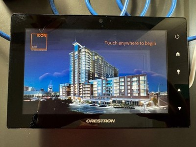Crestron TSW-750-B-S - 7  Touchscreen Panel PoE   Tested, Working