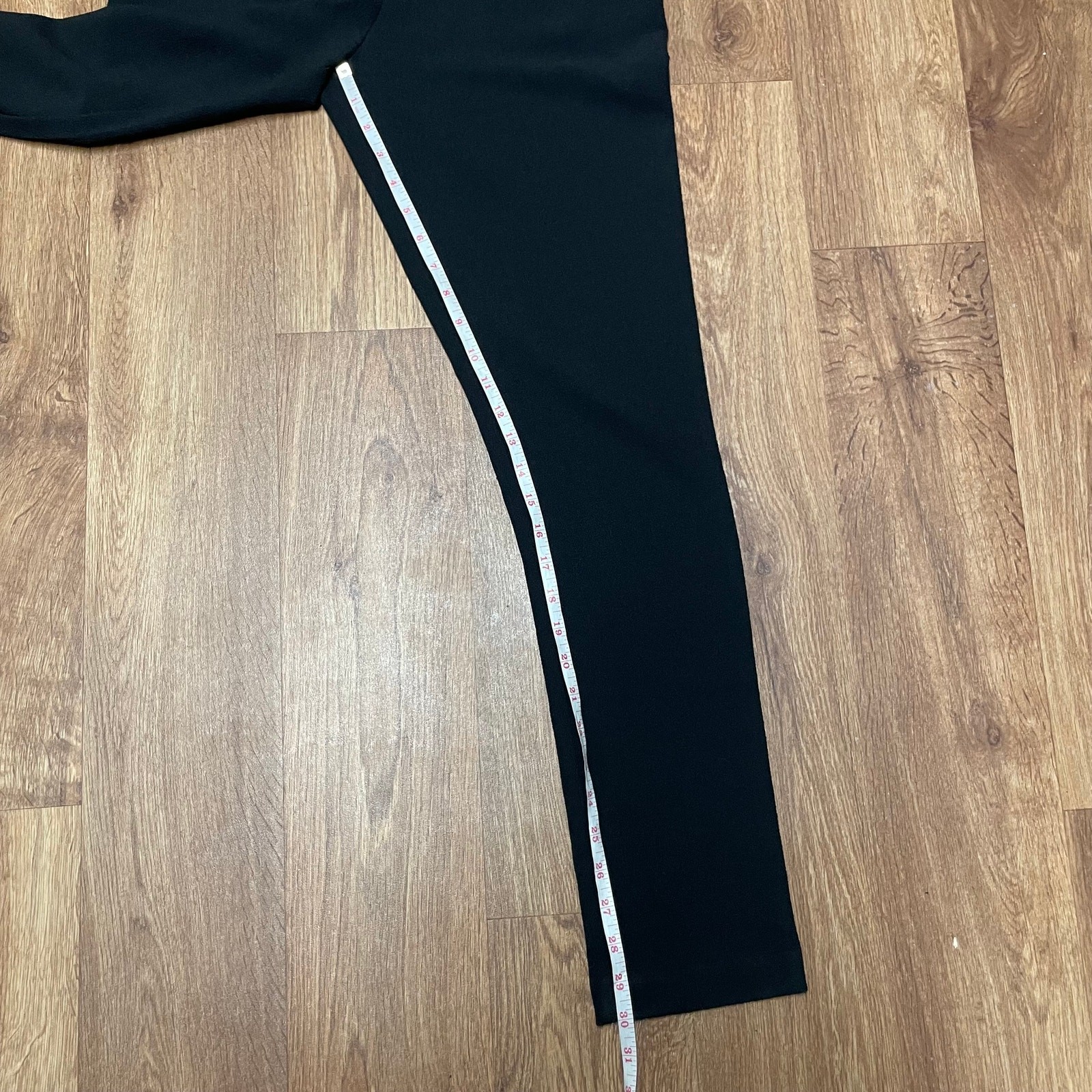 BCBGeneration Solid Black One Shoulder Crepe Fitt… - image 14