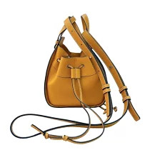 LOEWE Hammock Leather Drawstring Shoulder Calfskin Handbag