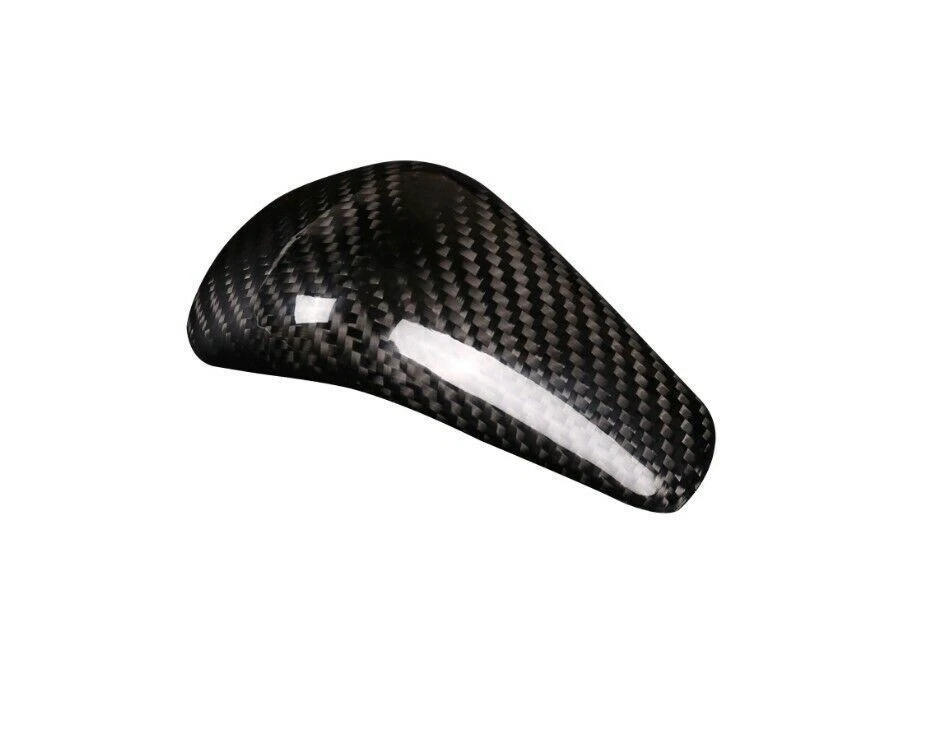 Cubierta de perilla de cambio de marchas de fibra de carbono real apta para Audi A4/Q5/A6/A5/A7 Foto 4 de 4