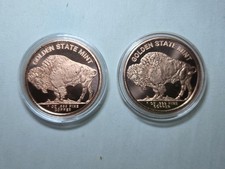 Golden State Mint .999 Copper Buffalo /Indian Head1 Oz