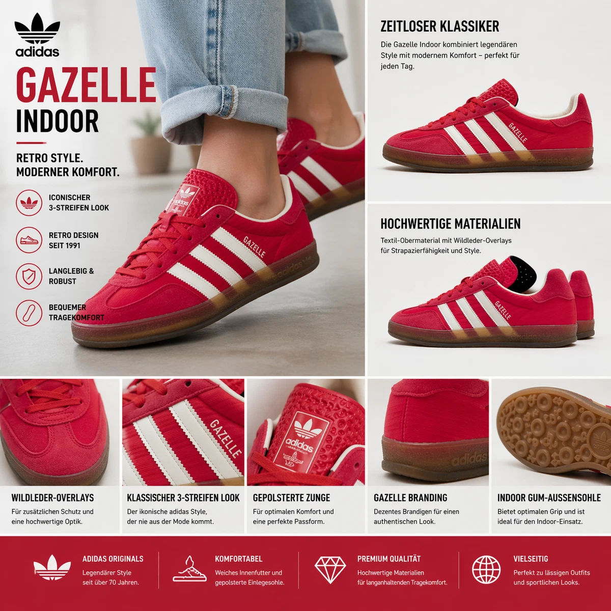 adidas gazelle silver green womens Adidas Gazelle Indoor Sneaker » jetzt online kaufen! main image 0