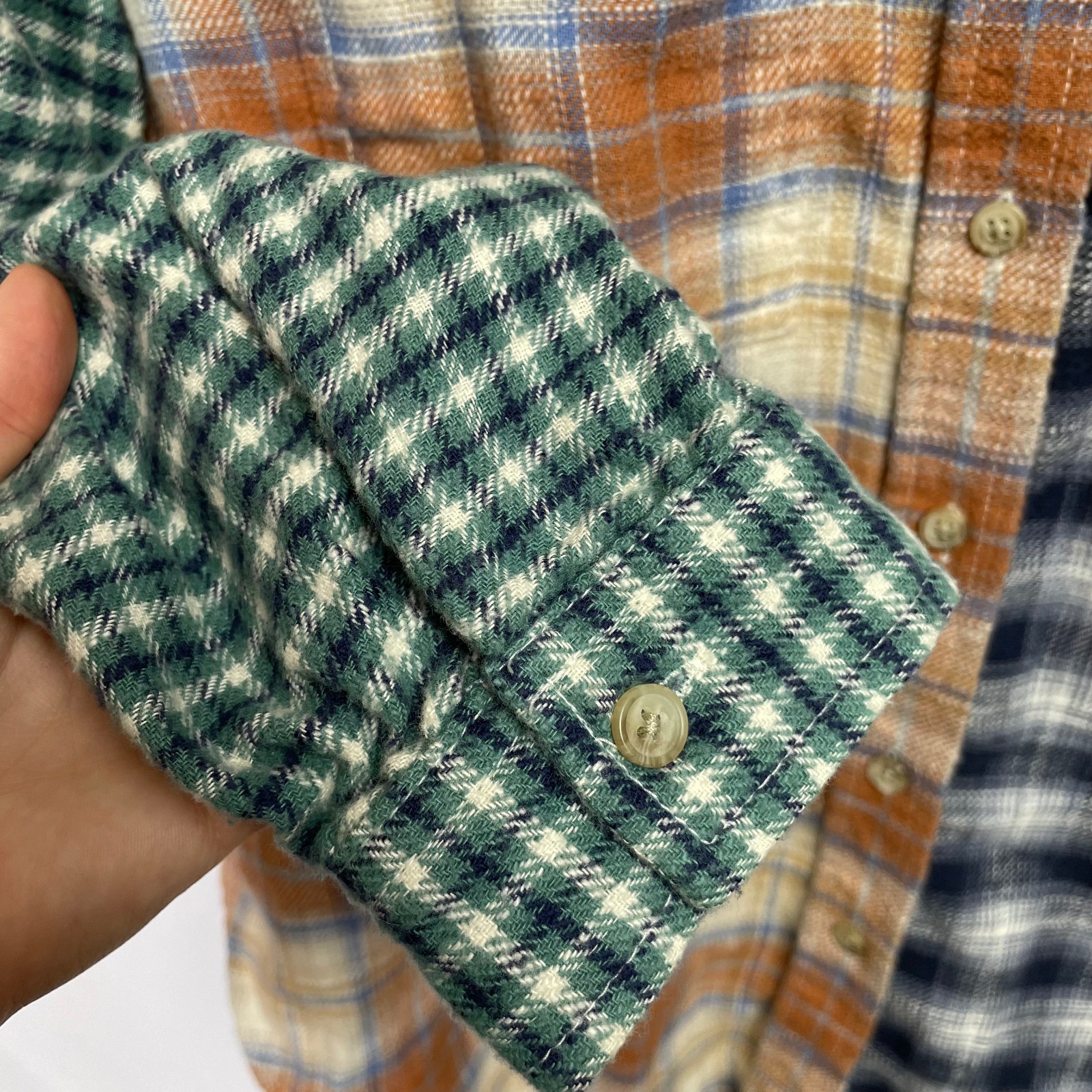 American Eagle Womens Patchwork Flannel Shirt Siz… - image 4