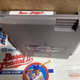 Bases Loaded II 2 Second Season Original Nintendo NES Game Cartridge