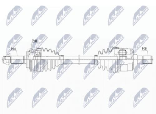 Original NTY Drive Shaft NPW-KA-374 For KIA