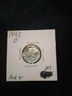 1943 D Mercury Dime AU + High Luster 90% Silver US Coin Upgrade your album