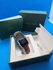 DORA ROSE Smart Watch Fitness Tracker Brown Leather Band w/ Box Charger