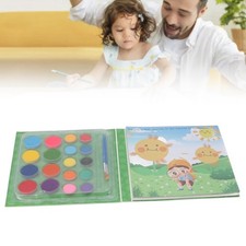 2 In 1 Watercolor Paint Coloring Book DIY Watercolor Drawing Book Kit