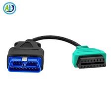 OBD2 II Car DiagnosticCable Green Plug Adapter Connector for FiatECUscan,Lancia