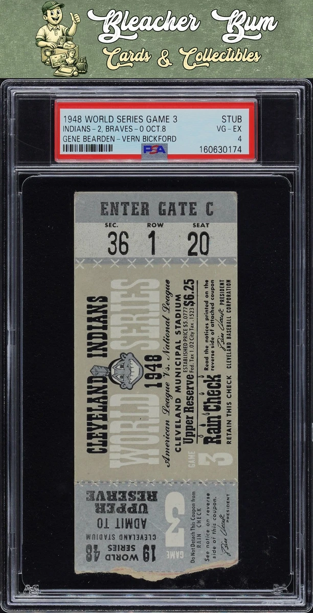 Baseball Cleveland Guardians Vintage 1948 Year Memorabilia for