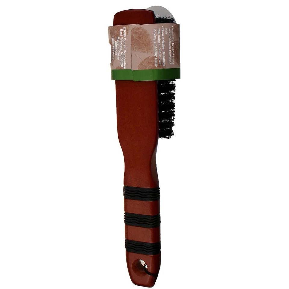 Conair Classic Wood All Purpose Hair Brush With Boar Bristles For All Hair Types - Image 3 of 3