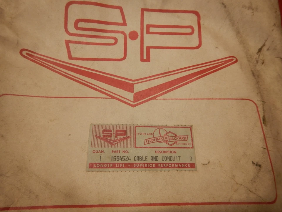 NOS 62 STUDEBAKER LARK HEATER CONTROL CABLE 1554524 1962 DAYTONA REGAL CRUISER - Image 2 of 4