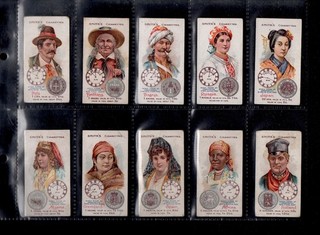 F & J Smith Cigarette Cards 1923 "NATIONS OF THE WORLD" Complete V. Good