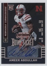 2015 Contenders Draft Picks Bowl Ticket 98/99 Ameer Abdullah (SEC 8) Auto 0m0