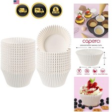 300 Count Jumbo Cupcake Liners White Baking Cups Large Muffin Liners