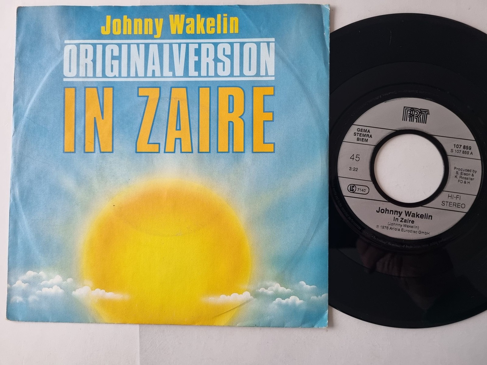 Johnny Wakelin - In Zaire 7'' Vinyl Germany