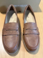 Dr Scholl’s Women's Brown Faux Leather Loafers Size 11  