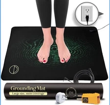 Earth and Moon Grounding Mat for Bed 24x35in Full Body Grounding Pad