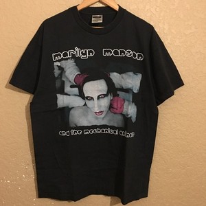T-shirt Vintage Marilyn Manson Peyotl Animal Mécanique - Occasion Très Bon état, Taille OS Noir