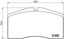 BREMBO Bremsbelagsatz Scheibenbremse PRIME P 65 006 für B4 PORSCHE 80 911 928