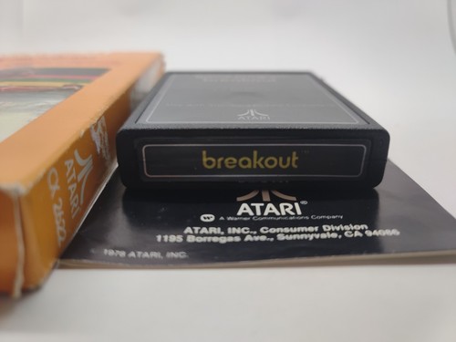 Atari 2600 Breakout Video Game Cartridge 1978 Edition, Tested - Imagen 2 de 3