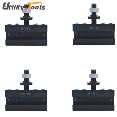 4Pcs AXA 250-101 Quick Change Tool Post Turning and Facing Holder For CNC Lathe