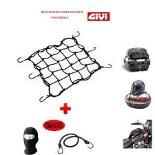 PER KAWASAKI VN 800  RAGNO PORTAPACCHI RETE CON GANCI ACCIAIO ANTIGRAFFIO UNIVE