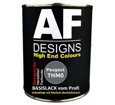 250ML Autolack für Peugeot THM0 Gris Chateau Metallic Basislack spritzfertig