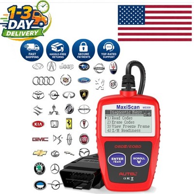 Powerful MS309 OBDII Diagnostic Scan Tool - Check Engine Light & Emissions Ready