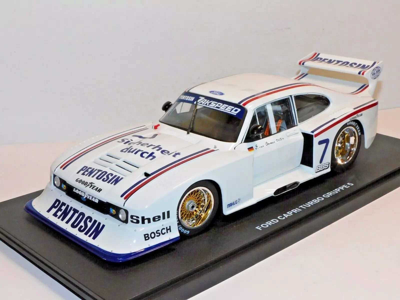 WERK83 FORD CAPRI TURBO GROUP 5 #7 J VAN OMMEN 1/18 SCALE W1804012