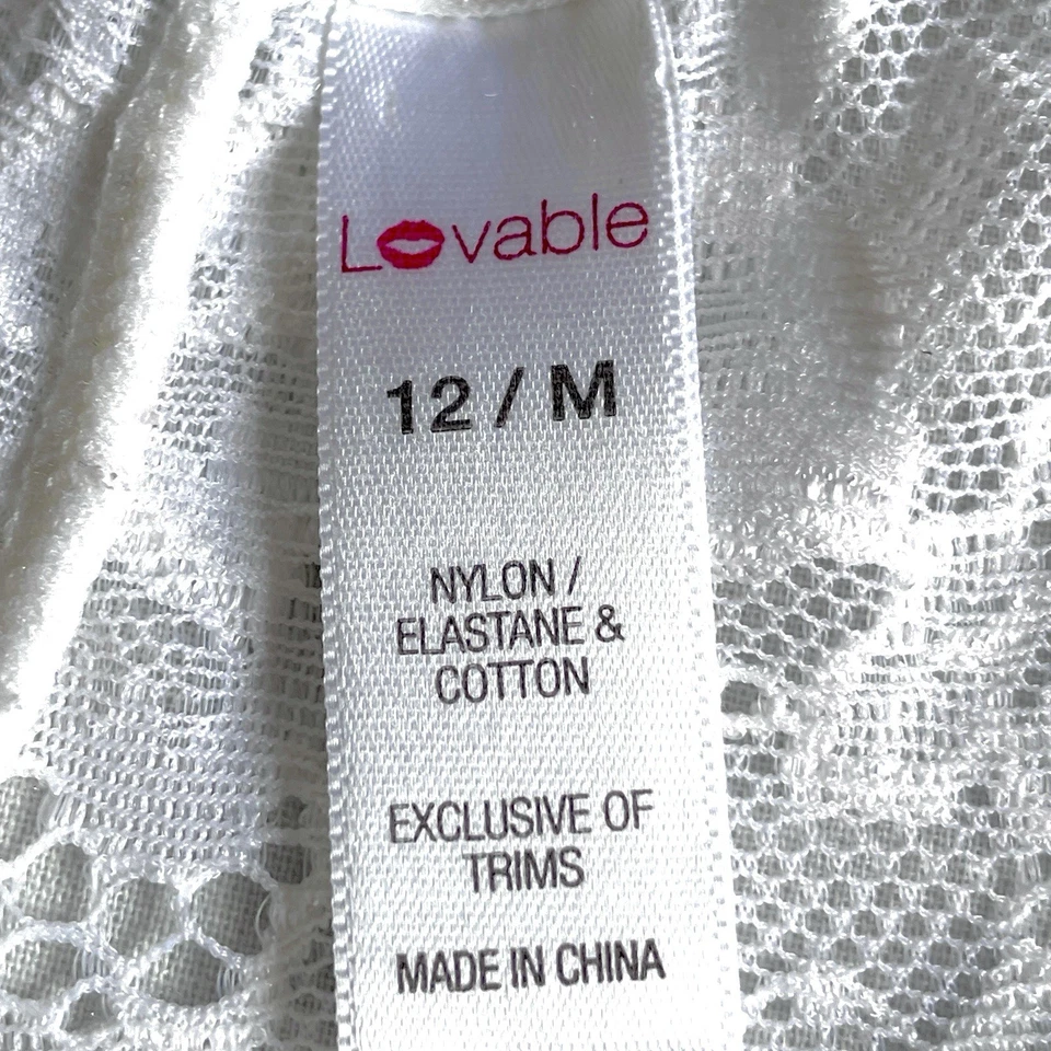 Lovable Size 12 Medium Panties 2 Pairs Bundle Brand New No Tags Black White - Image 3 of 4