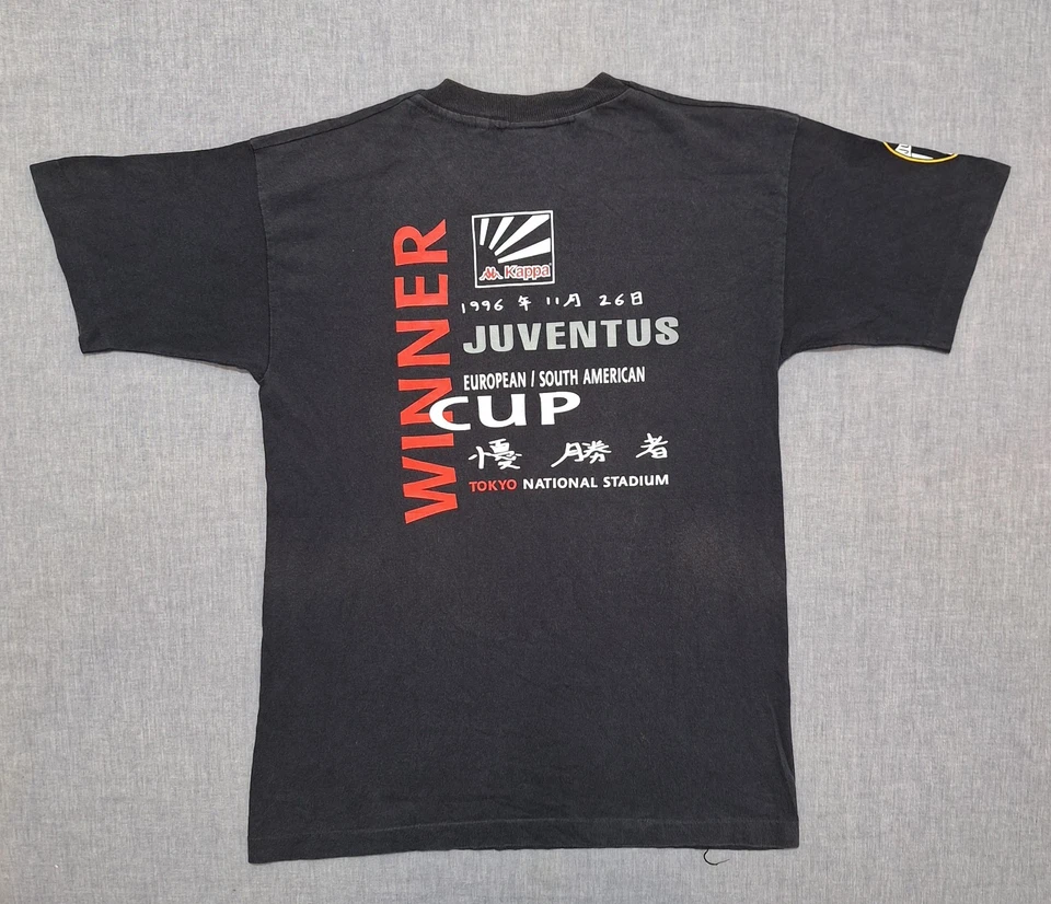 Camiseta de fútbol JUVENTUS 1996 Kappa Copa de Europa Sudamericana Tokio Camiseta M Foto 3 de 4