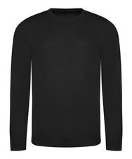 Personalized Long Sleeve Sports T Shirt Custom Name Badge Football Training Wick