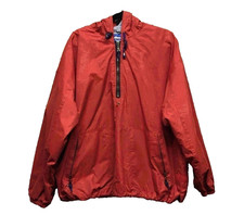 Rothmans Racing Blue 1/4 Zip Windbreaker Pop Over Jacket Red Mens XL Smock