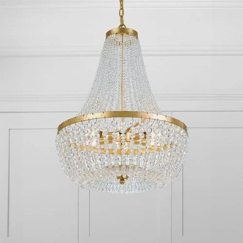 Crystorama Rylee 18" Wide Antique Gold Chandelier - Picture 1 of 6