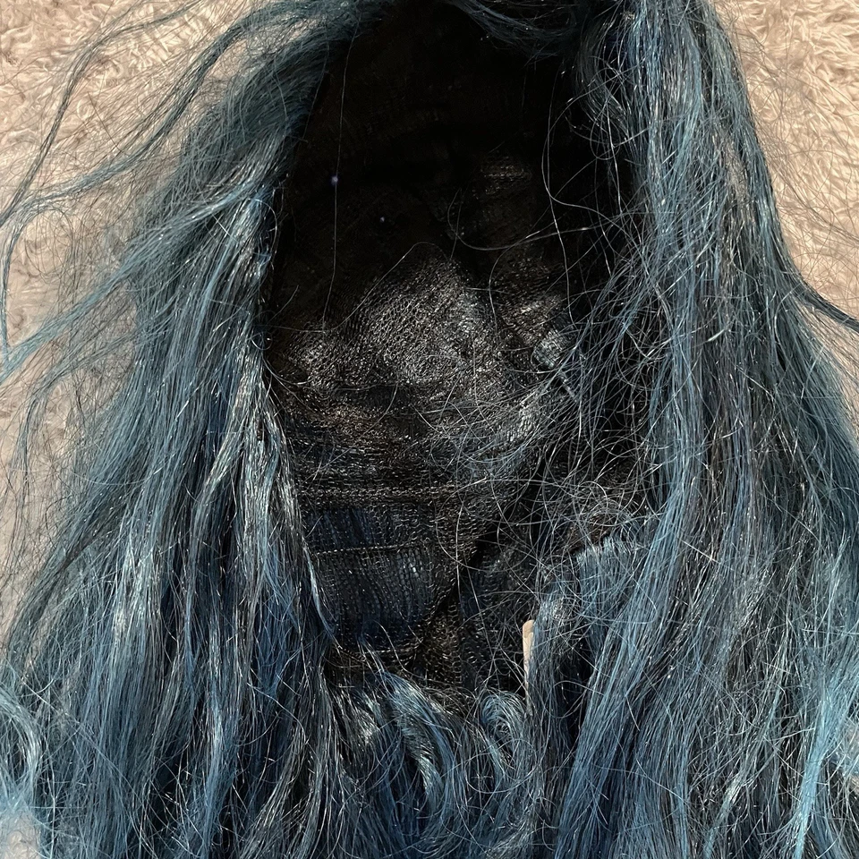 Peluca Aqua Bella Azul Sirena Elegante Vestir Halloween Adulto Disfraz Accesorio Foto 3 de 4