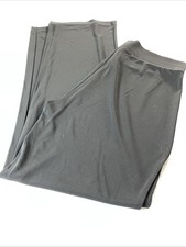 Lands End Womens Black Straight Leg Pull On Knit Pants Med Tall High Rise
