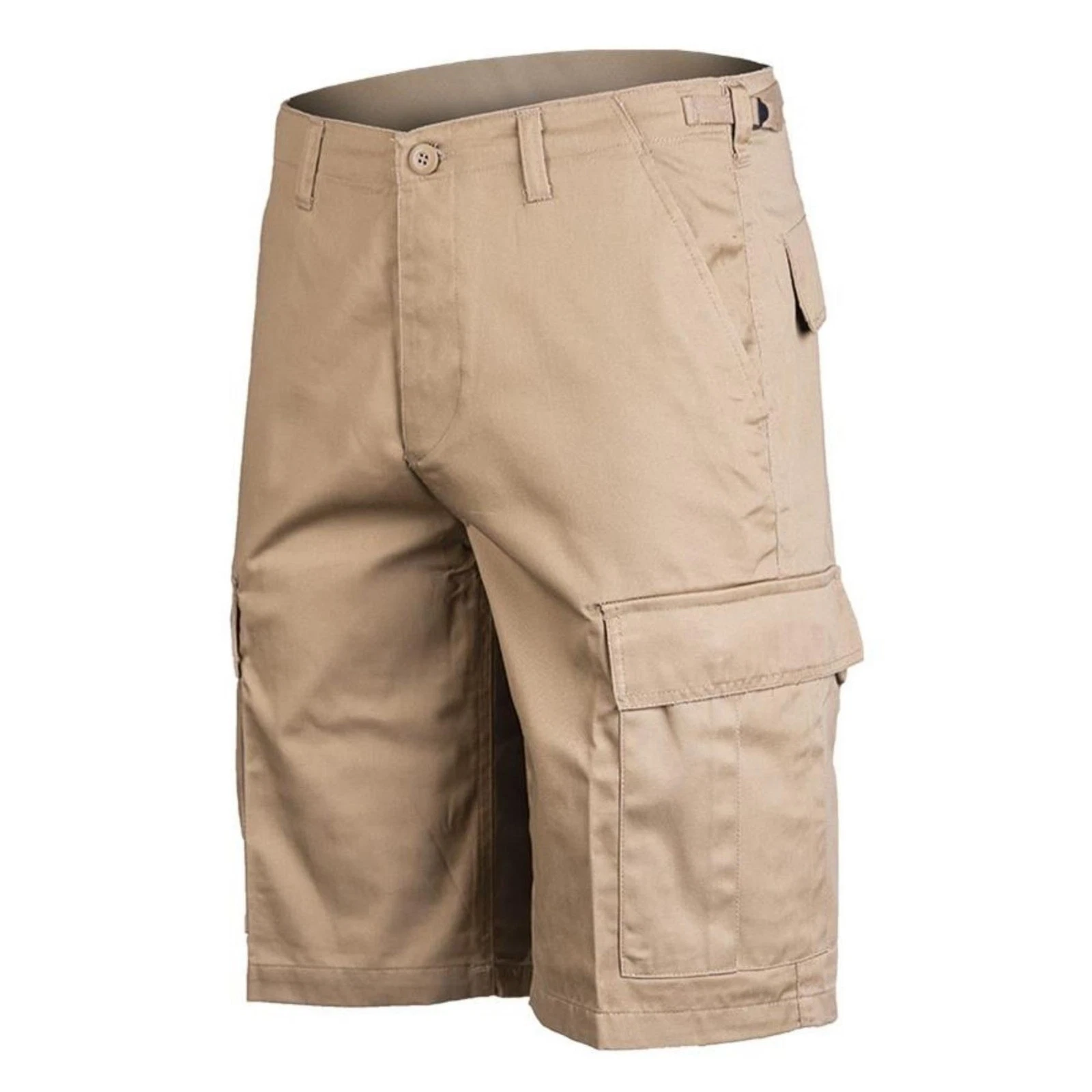 Mil-Tec Army Bermuda Shorts Durable Pockets Adjustable Khaki