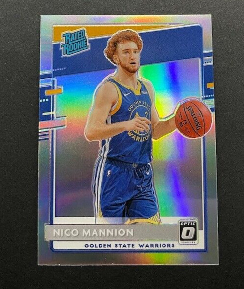 2020-21 Panini Donruss Optic - Nico Mannion #190 Warriors - ROOKIE Silver Prizm
