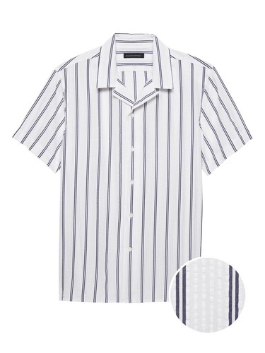 New Banana Republic Seersucker Camp 