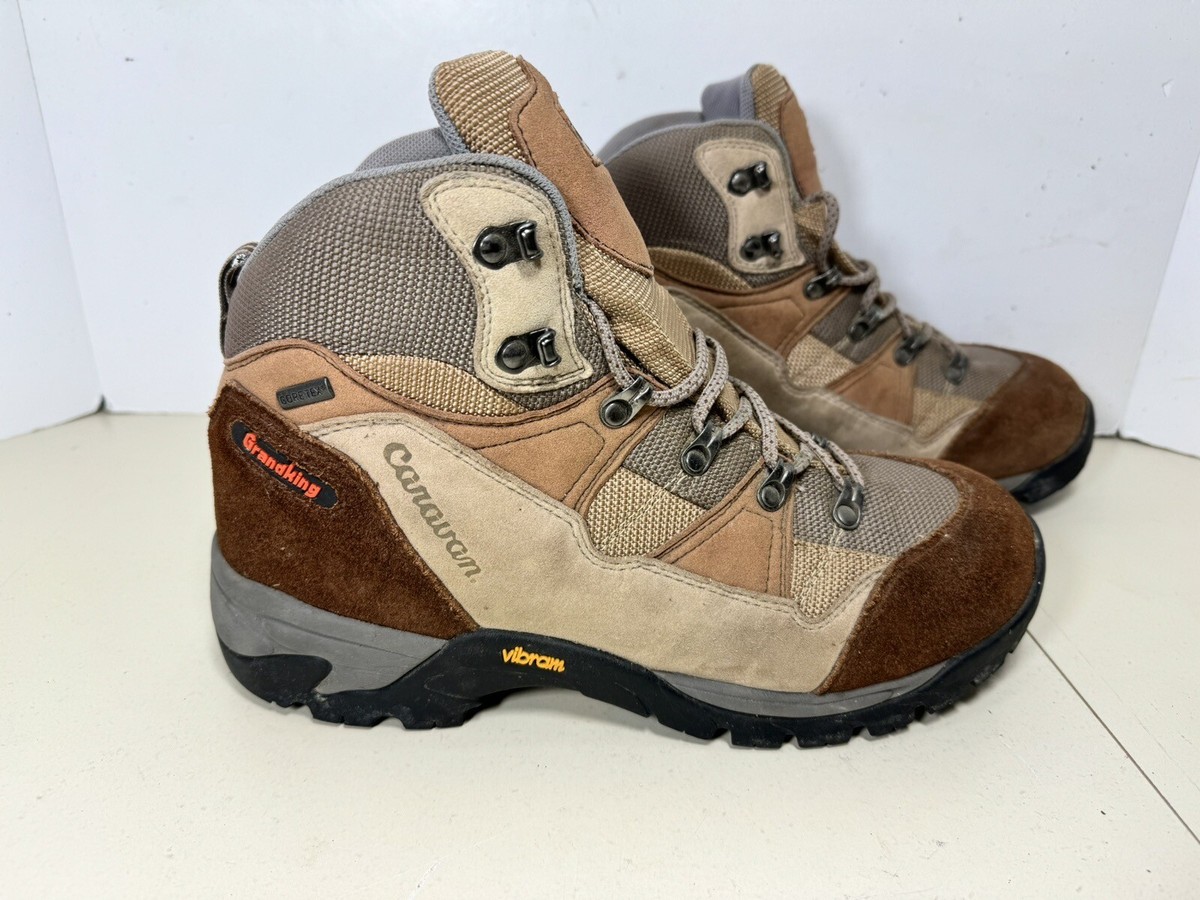 Caravan Grand king Men's Gore Tex Hiking Boots Vibram Us9.5 Wide