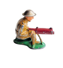 Barclay B9 No 701 Machine-Gunner, Kneeling with Red Machine Gun 2nd we have