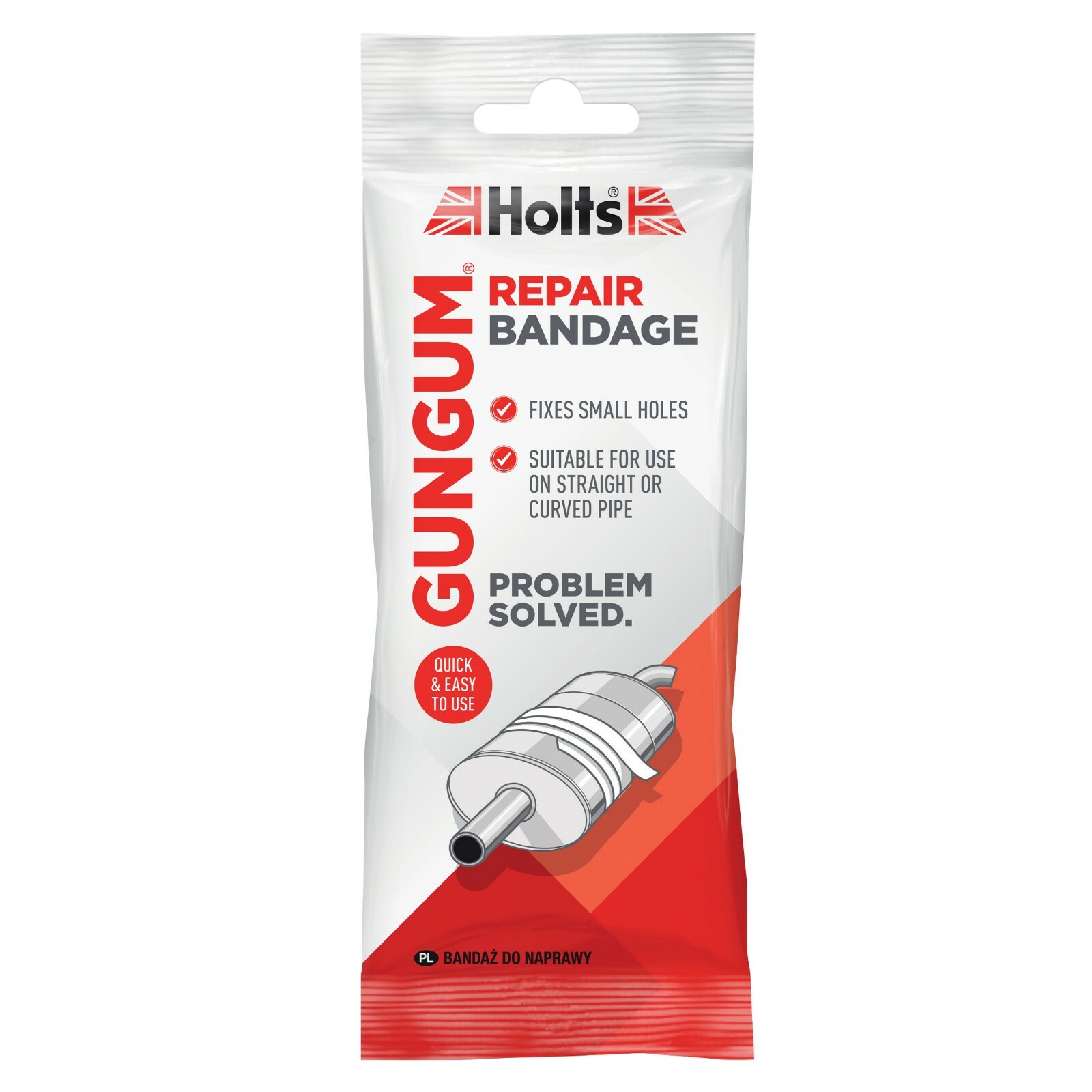 Holts Gun Gum Exhaust Silencer Repair Bandage + Foil Heat Shield + Wire